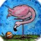 the flamingo, original painting