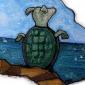 the mock turtle, original painting