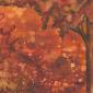autumn's fire slowly burns