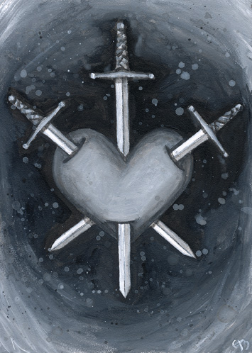 three of swords